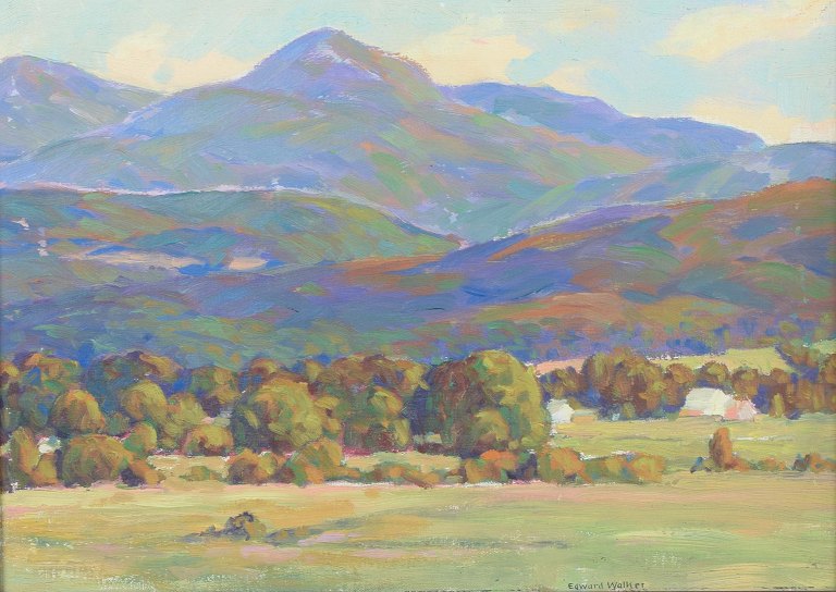Edward Walker (1879–1955)“Pico and Killington Peaks”.Olie på lærred.