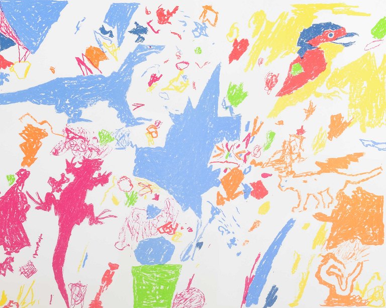 Jens Peter Helge Hansen (f. 1943)Litografi på papir