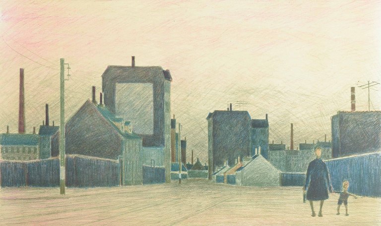 Folmer Bendtsen (1907–1993)Farvelitografi.