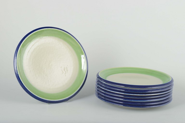 Rörstrand, Sweden
“Maria” cake plates, set of eight, 1970s/80s.