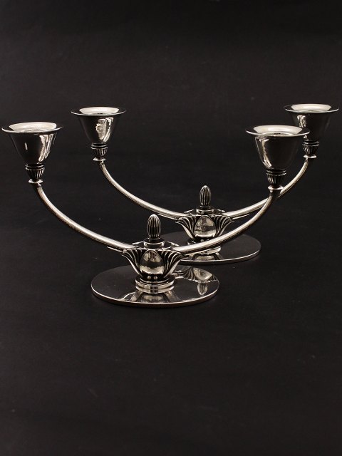 Georg Jensen 2-armed sterling silver art deco candlesticks 273A