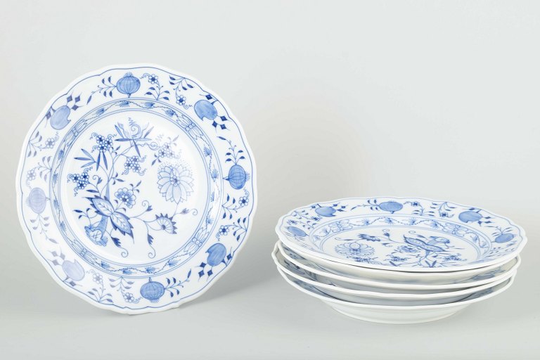 Meissen, Tyskland6 middags­tallerkener, tidligt 20. århundrede.