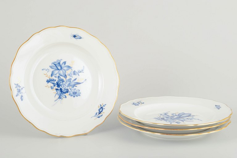 Meissen4 frokosttallerkener, D. 20 cm, tidligt 1900-tal.
