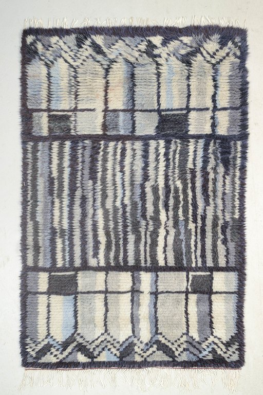 Skandinavisk designerRya-tæppe, 1960/70’erne.