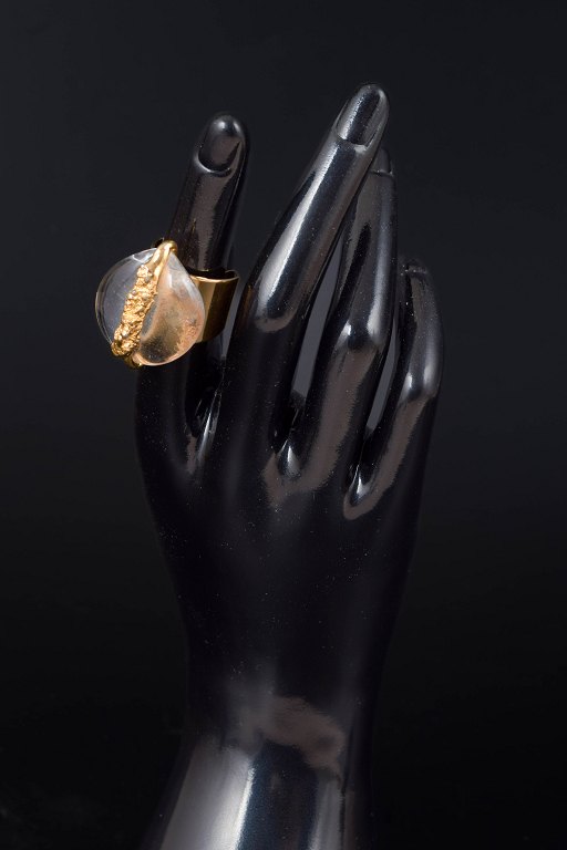 Jacob Hull, DanmarkDesigner-ring i sølv med glassten, str. 57–61 (justerbar)