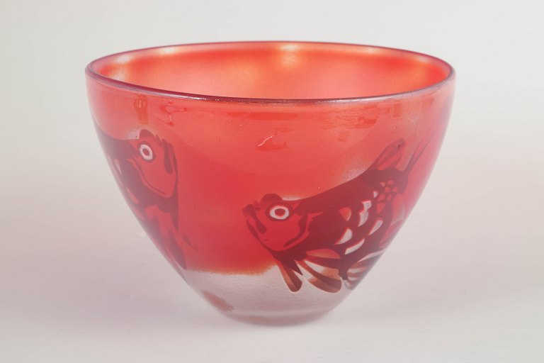 Paul Hoff for Kosta Boda, glass bowl.