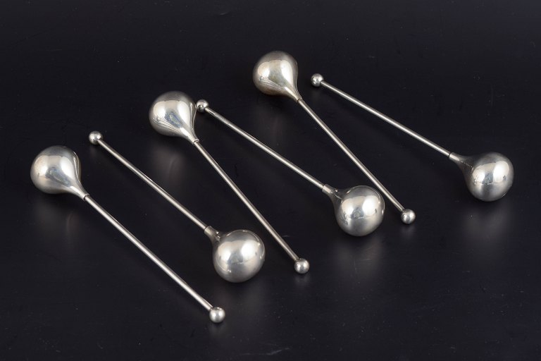 Piet Hein, set of six drink coolers.