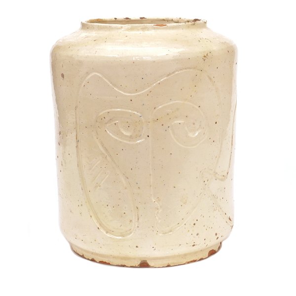 Asger Jorn, 1914-73, Vase aus Ton. H: 26cm. D: 21cm