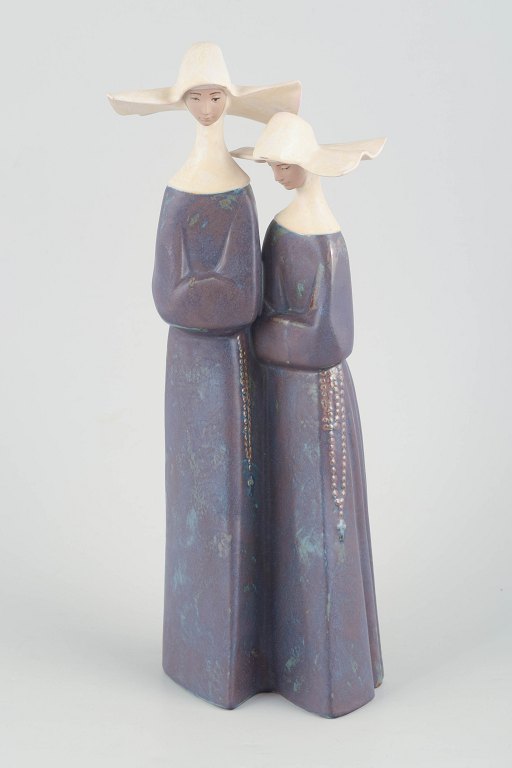 Lladró stor figurgruppe i porcelæn.