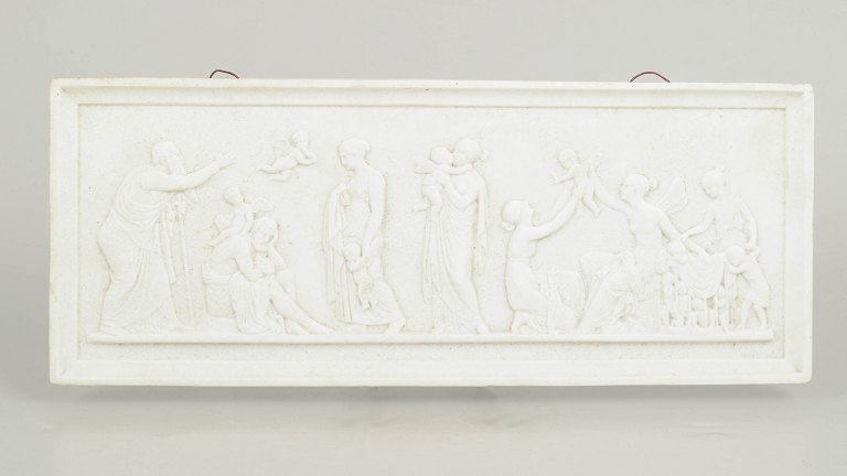 Royal Copenhagen bisquit relief efter Thorvaldsen, vægrelief.
