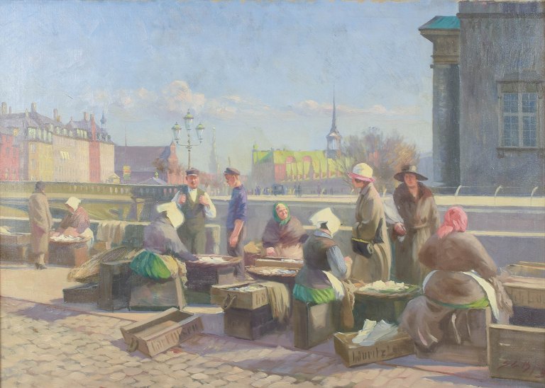 Søren Christian Bjulf, Gammel Strand, listet dansk billedkunstner.