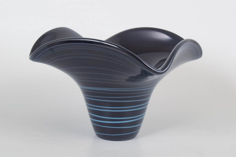 Chřibská art glass vase, unique art glass vase.