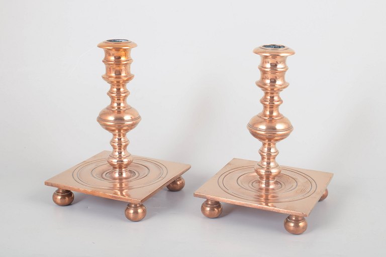 Baroque Style Candlesticks, set of two.
