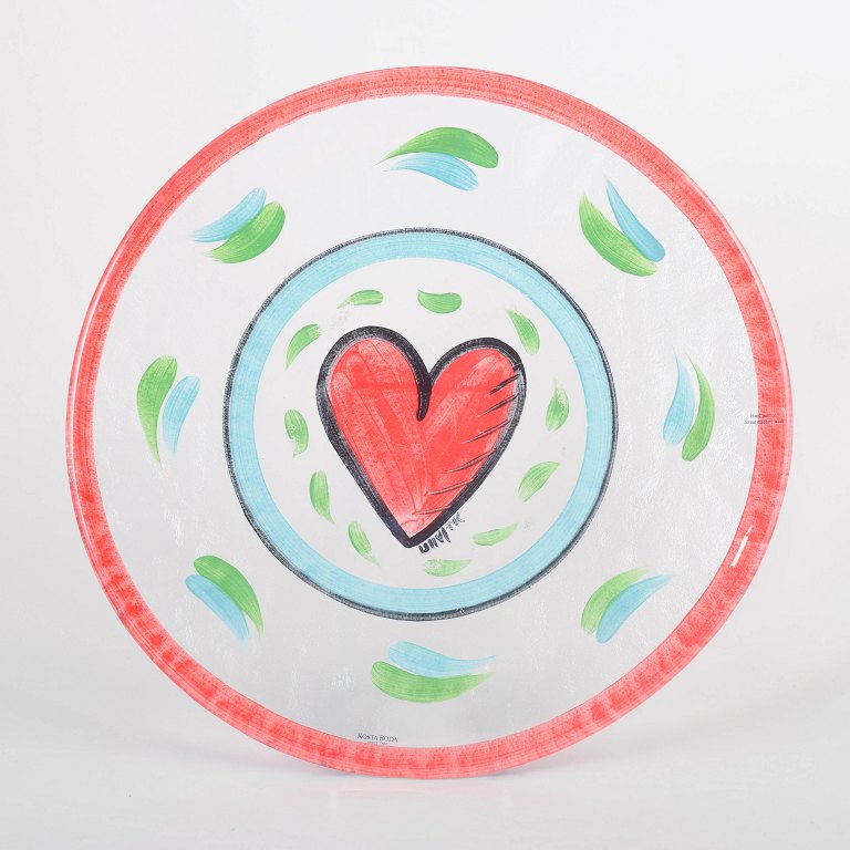 Ulrica Hydman-Vallien for Kosta Boda, dish.