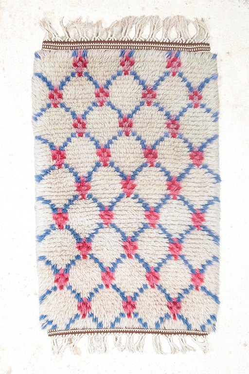 Swedish handwoven rya carpet.