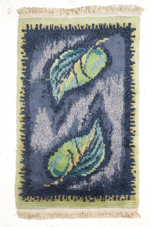 Swedish handwoven rya carpet.