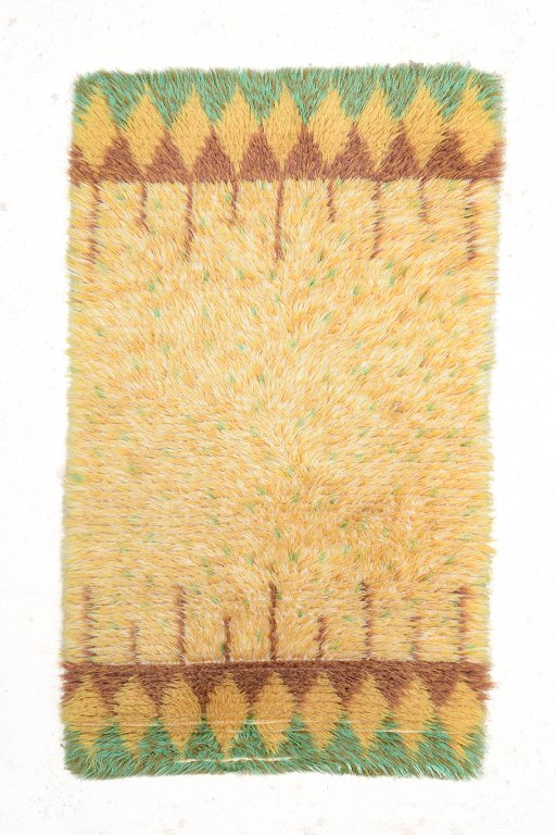 Swedish handwoven rya carpet.