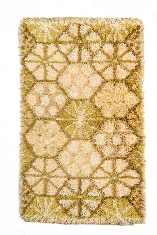 Swedish handwoven rya carpet.
