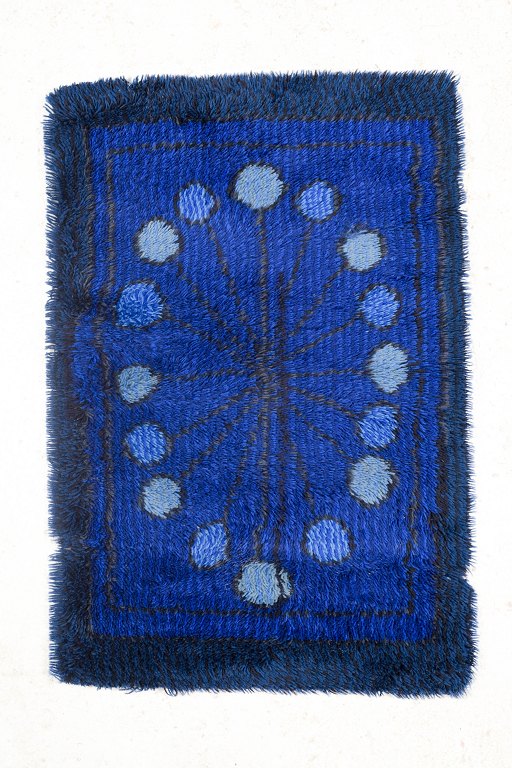Swedish handwoven rya carpet.