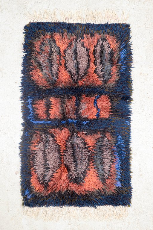 Swedish handwoven rya carpet.