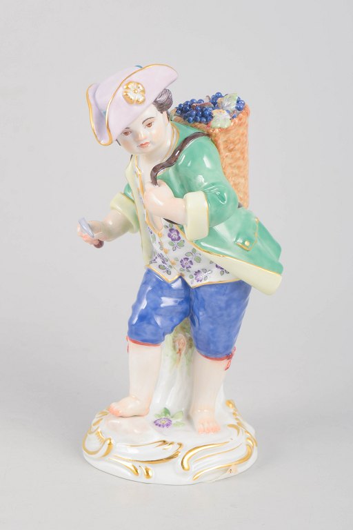 Meissen, grape boy figurine.