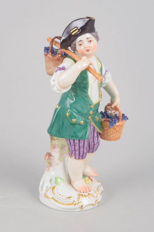 Meissen, grape boy figurine.