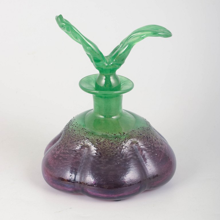 Anette Ohlsson for Glashyttan, art glass decanter.