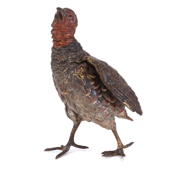 Vienna bronze figurine. H: 18cm. L: 12cm