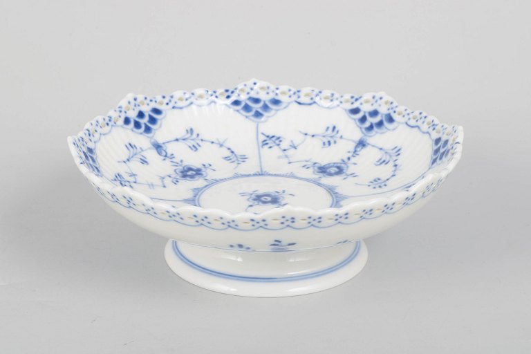 Royal Copenhagen Blue Fluted Full Lace, compote.