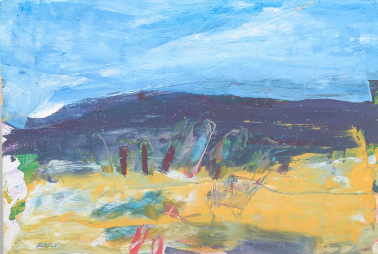 Lars Bertle, abstract composition, Swedish modernist.
