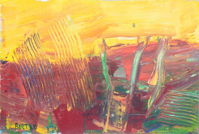 Lars Bertle, abstract composition, Swedish modernist.