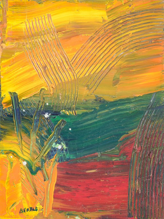 Lars Bertle, abstract composition, Swedish modernist.