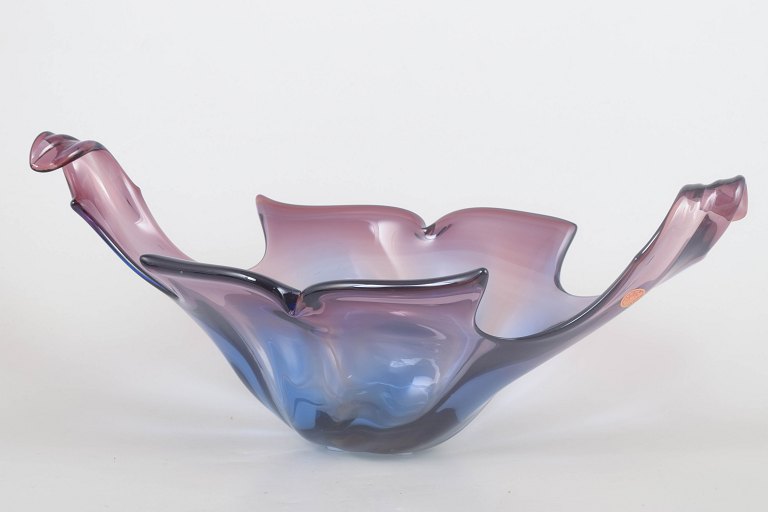 Murano, Large Sculptural Glass Bowl.