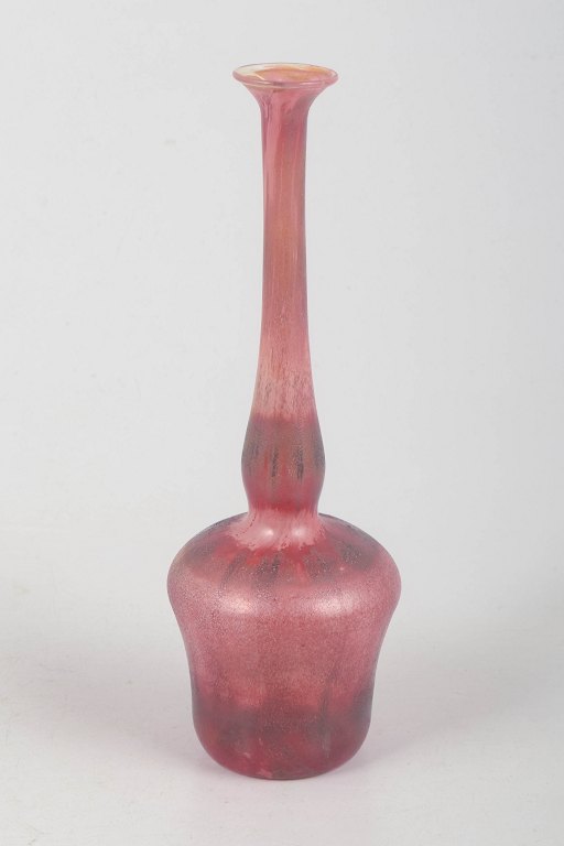 Murano, pink glass vase.